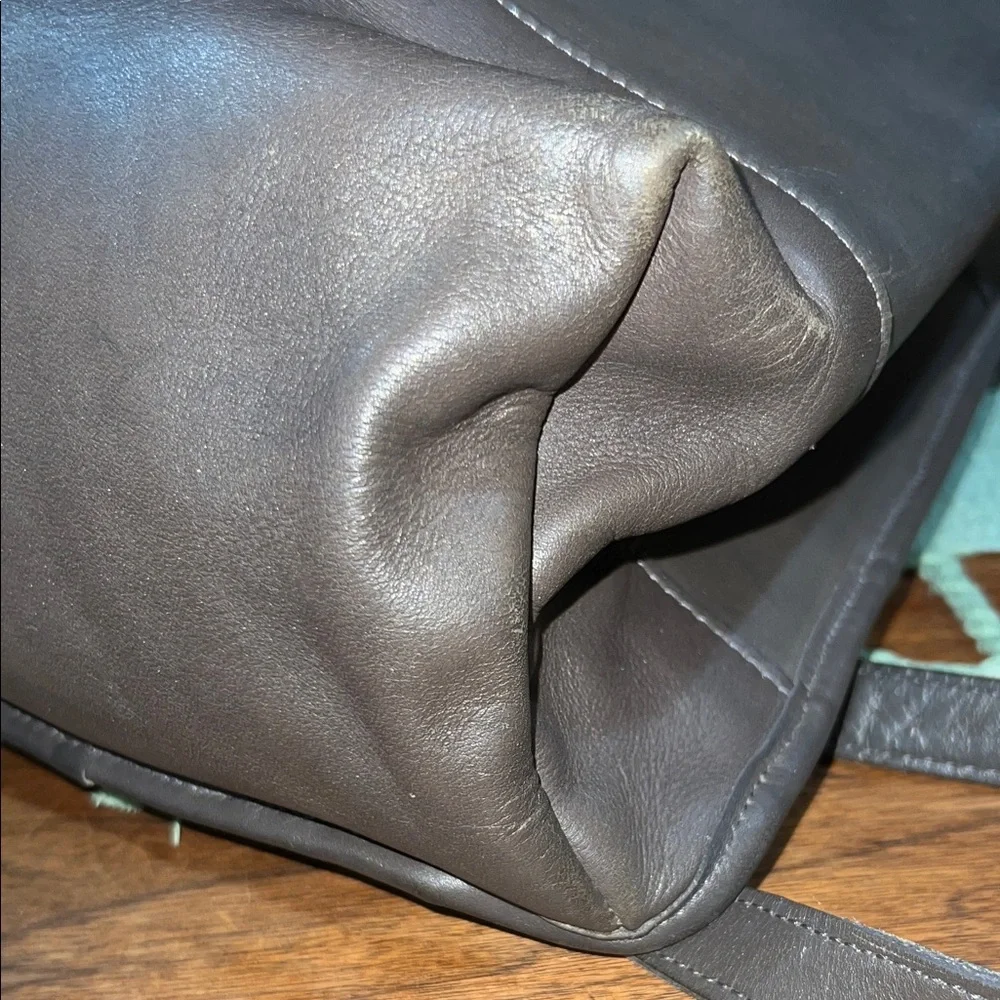 Coach 9791 Vintage Dark Gray Leather Backpack